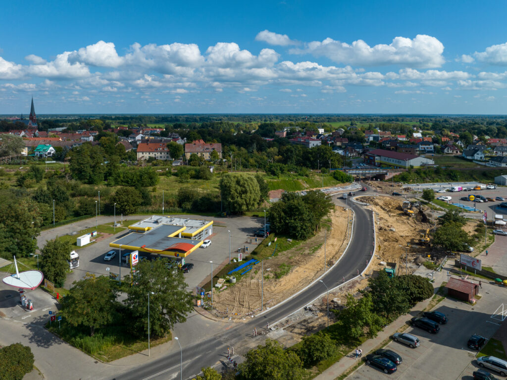 Police Dąbrówki z lotu ptaka