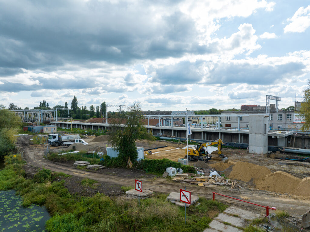 Zdjęcie Łasztowni w budowie - 2023