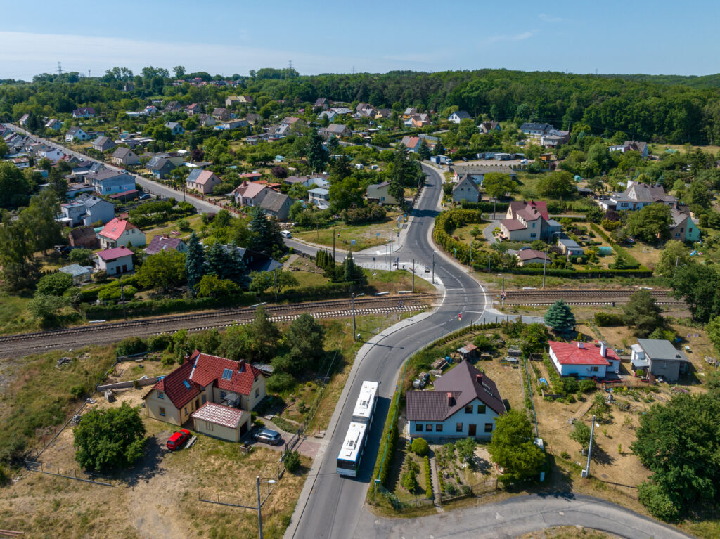 Skolwin Północ przejazd z lotu ptaka 2023